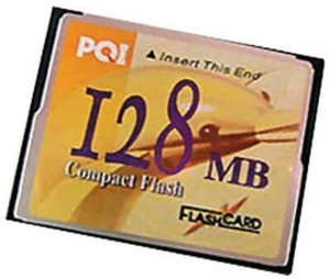 Vintage PQI USA 128 MB CompactFlash Memory Card (FC128S) - Picture 1 of 1