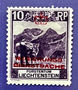 Liechtenstein #O2 Mint O.G. Catalog $75.00 - Picture 1 of 1