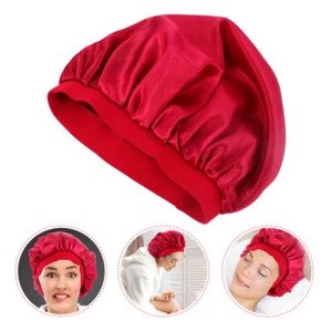 Women Turban Beanie Sleep Sleeping Caps Hair Care Wide Rim Hat - Picture 1 of 12