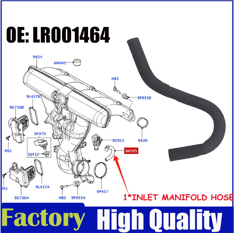  MANGUERA VÁLVULA PURGA COLECTOR ENTRADA LAND ROVER LR2 LR001464  Foto 1 de 1
