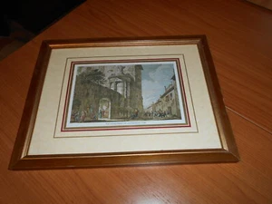 Nice Gravure--Monument Of Lysicrates In 1786 Athens--Framed--Very Good Condition - Picture 1 of 5