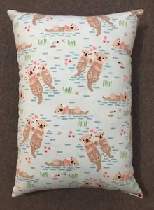 Beautiful Handmade Otter Accent - Throw Pillow 12” x 9” - Picture 1 of 1
