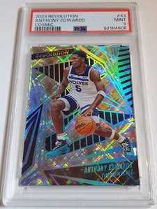 2023 Panini Revolution Anthony Edwards #43 COSMIC /99 Holo - PSA 9 (POP 2) - Picture 1 of 3