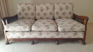 Jacobean 3 piece Lounge Suite Setting and matching Sideboard - Picture 1 of 4
