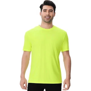 High Performance Dry Fit Poly Shirts Hi Vis Moisture-Wicking Safety Tee Shirt - Picture 1 of 9