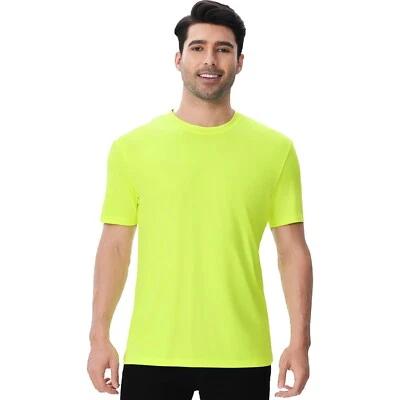 High Performance Dry Fit Poly Shirts Hi Vis Moisture-Wicking Safety Tee Shirt - Image 1 of 4
