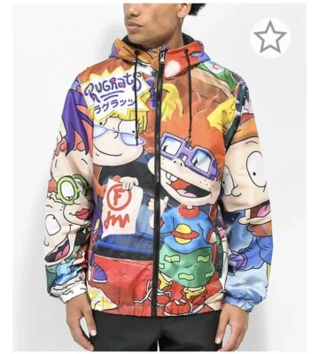 Chaqueta cortavientos Members Only x Nickelodeon Rugrats para hombre talla grande $129 Y2K Foto 1 de 4