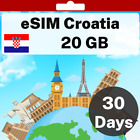 eSIM Croatia - 20 GB - 30 Days - Travel eSIM | QR code activation