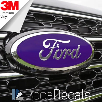 BocaDecals 2015-2023 Ford F150 Emblem Overlay Insert Decals (SET OF 2) Foto 1 de 4