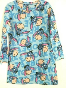 Disney Eeyore Sleep Night Shirt Dress Girls Size Small 4/6 Winnie the Pooh Blue - Picture 1 of 10