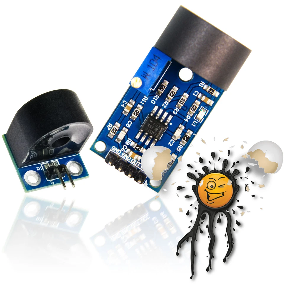 IoT Mini Stromsensor ESP8266 AC Strom Current Hall Sensor Modul ZMCT103C 5A ADC - Bild 1 von 1