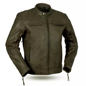 First Manufacturing Top Performer Men's Motorcycle Leather Jacket - Picture 1 of 4