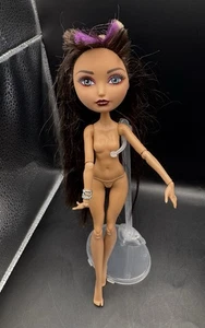 Monster High Doll Clawdeen Wolf in Party Time Brown Hair Wolf Ears No Outfit - Picture 1 of 8