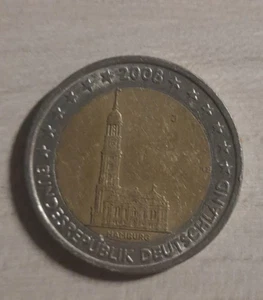 Moneta da 2 euro bundesrepublik deutschland 2008 (rara) - Foto 1 di 1