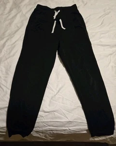 Set Of 2 Cat & Jack Size Medium Black Sweatpants Unisex Boy Or Girl - Picture 1 of 6