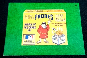 Pegatina de hierba 2016 Wacky Packages serie de béisbol "SD PADRES DEEP FRIAR" #35 - Imagen 1 de 1