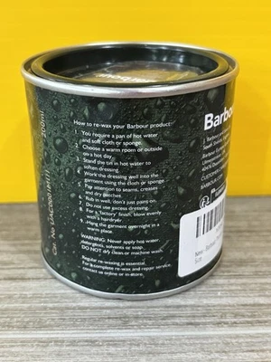 Barbour Wax Thornproof Dressing Original Formula Re-Waxing Tin 200ml