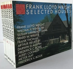Frank Lloyd Wright SELECTED HOUSES Set of 6 Books - Foto 1 di 5