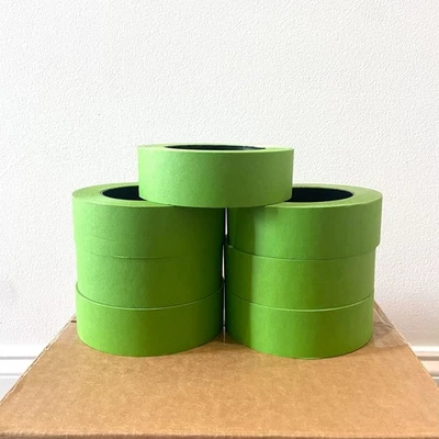 Lot Of 32 Rolls 1.5" X 60 Yrds Green Painters Masking Tape Fine Edge MADE IN USA - Image 1 of 4