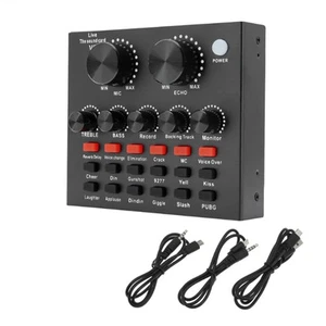 V8 Sound Card Voice Change Live Streaming Singing Karaoke Headset Live3490 - Afbeelding 1 van 8