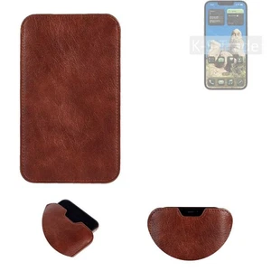 Handytasche für Apple iPhone 16e Sleeve Hülle Tasche braun  - Bild 1 von 5