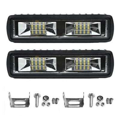 Lamp Fog Light Parts White W/ Mounting Accessories Work Light Bar Beam - Image 1 of 4