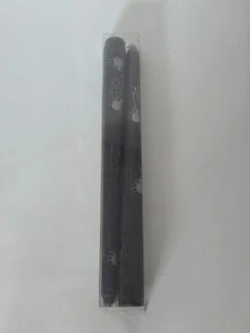 Black Taper Halloween Candles with Spiderweb Design Set of 2 Hobby Lobby - Picture 1 of 2