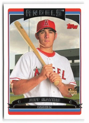 2006 Topps #299 Jeff Mathis Rookie Los Angeles Angels RC - Image 1 of 2