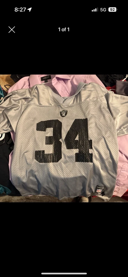 Футболка молодежная Nike Bo Jackson No34 NFL Oakland Raiders черная размер XL (18) - Изображение 1 из 1