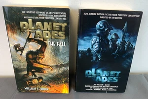 2 PB Books PLANET OF THE APES & THE FALL by William Quick Based Tim Burton Movie - Picture 1 of 8