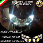 COPPIA LUCI POSIZIONE 5 LED PER BMW R1200 RT T10 W5W CANBUS 100% NO ERROR