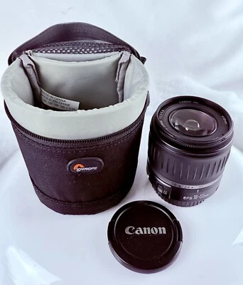 Canon Lens EFS 18-55mm F1:3.5-5.6 And Case Lot Protective Zippered Padded - Image 1 of 4