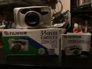 FUJIFILM Zoom Date 100 Camera w/ Original Box & Manual (Untested) - Picture 1 of 9