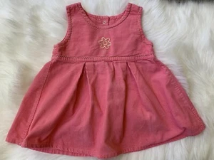 Vintage Oshkosh Baby Bgosh Pullover Kleid 18 Monate Blume 🌺 Cord 💯 Baumwolle - Bild 1 von 7