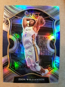 2020-21 Select Zion Williamson SILVER PRIZM card #1