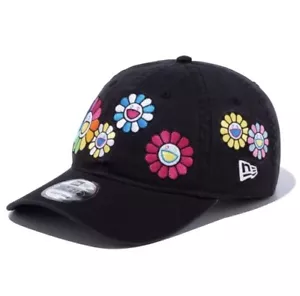 Takashi Murakami x New Era 9Thirty Cap Kaikai Kiki Embroidery Black 2022 Rare - Picture 1 of 8