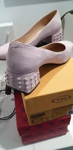 Tods Pumps Suede Light Pink Size 39 - Picture 1 of 8