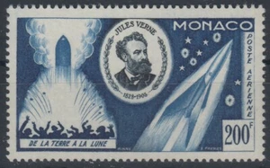 #MON (00078) Monaco 200 francs 1955 P.A.gomma integra MNH ** - Jules Verne - Imagen 1 de 1