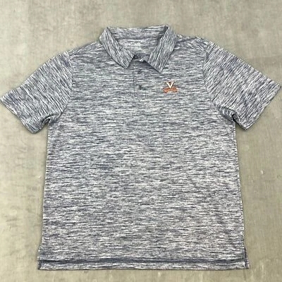 Camisa Polo UVA University of Virginia Cavaliars Gris Jaspeado Talla XL J America Foto 1 de 4