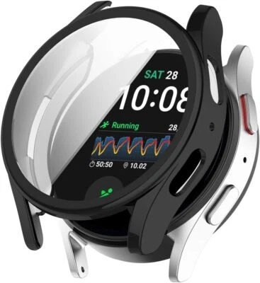 MSM Hülle für Samsung Galaxy Watch 7 40mm / 44mm Schutzglas Case Display Panzerfolie