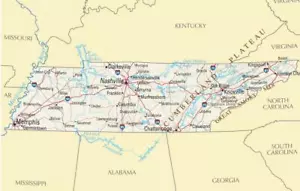 FOTO DE CARTEL BRILLANTE DEL ESTADO DE TENNESSEE ciudad condado de Nashville 2478 - Imagen 1 de 1