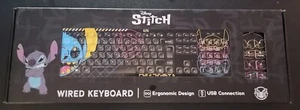 Disney Stitch Wired Keyboard Brand New By Culturefly Adorable Stitch - Picture 1 of 9