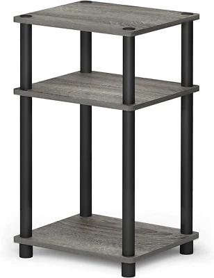Just 3-Tier Turn-N-Tube End Table / Side Table / Night Stand / Bedside Table wit - Image 1 of 4