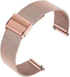 Correa de reloj universal de metal oro rosa Oumida 20 mm para mujer 245645 N - Imagen 1 de 5