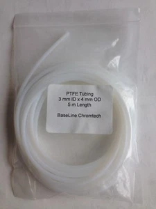 PTFE Tubing for HPLC, GC and Laboratory, 3 mm ID x 4 mm OD x 5 m Length  - Picture 1 of 2
