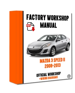 OFFICIAL WORKSHOP Manual Service Repair Mazda 3 Speed 2ND Gen 2008 - 2013 - Picture 1 of 1