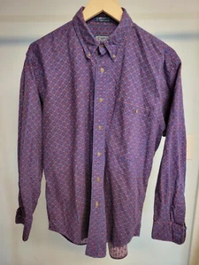 VTG Chaps Ralph Lauren Mens Long Sleeve Button Down Blue W/ Red Paisleys Size M - Picture 1 of 4