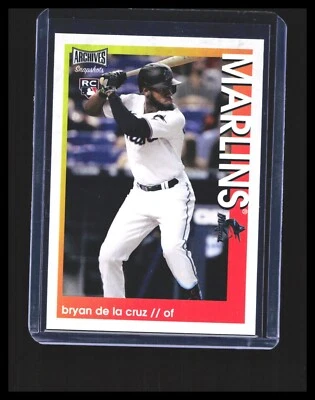 2022 Bryan De La Cruz Rookie Card - Topps Archives Snapshots #48 Miami Marlins - Image 1 of 3