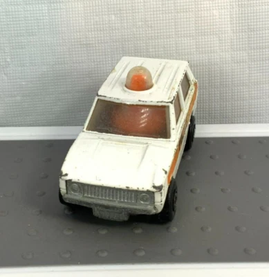 Vintage Matchbox Rolamatics No. 20 Police Patrol Range Rover White Die Cast - Image 1 of 4