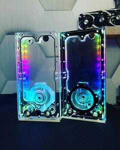 FTR 240mm D5 Acrylic PC reservoir water cooling with 7 G1/4 ports multi config - Picture 1 of 4